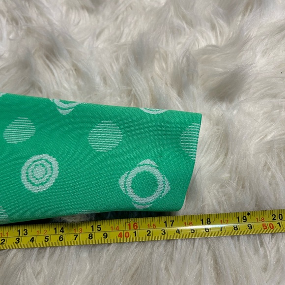 Vintage 60’s 70’s Green White Women’s 3 piece Dress Retro geometrical‎ circles - Picture 14 of 14
